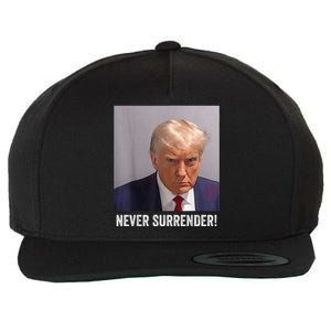 Trump Mug Shot Wool Snapback Cap