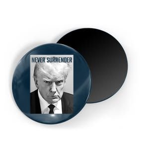 Trump Mug Shot Donald Trump Mug Shot Never Surrender Pro Trump Magnet