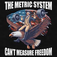 The Metric System CanT Measure Freedom Funny 4th Of July Ladies PosiCharge Tri-Blend Wicking Tank