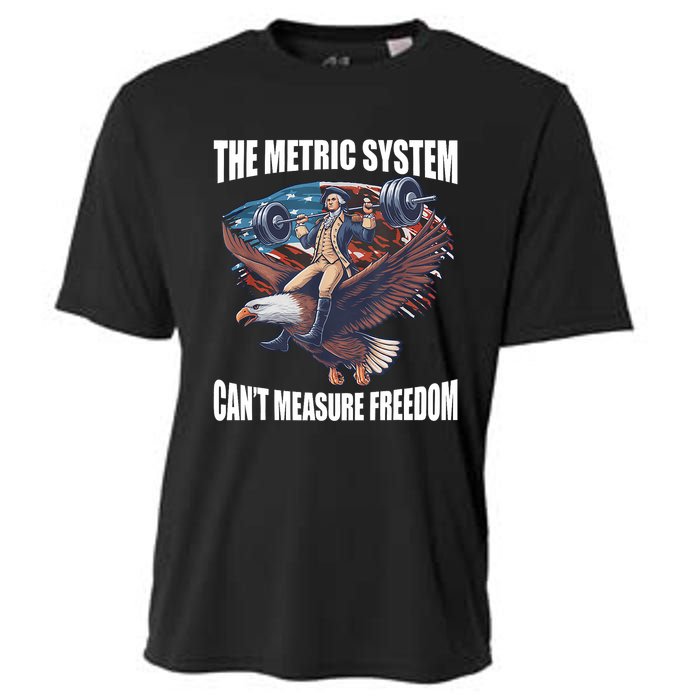 The Metric System CanT Measure Freedom Funny 4th Of July Cooling Performance Crew T-Shirt