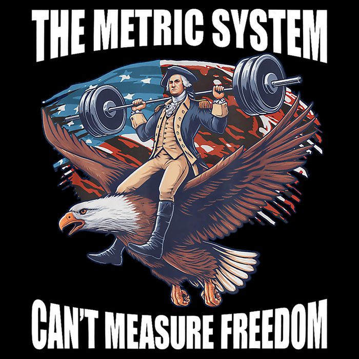 The Metric System CanT Measure Freedom Funny 4th Of July Sustainable Bucket Hat