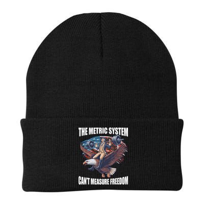 The Metric System CanT Measure Freedom Funny 4th Of July Beanie
