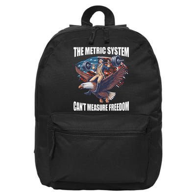 The Metric System CanT Measure Freedom Funny 4th Of July 16 in Basic Backpack