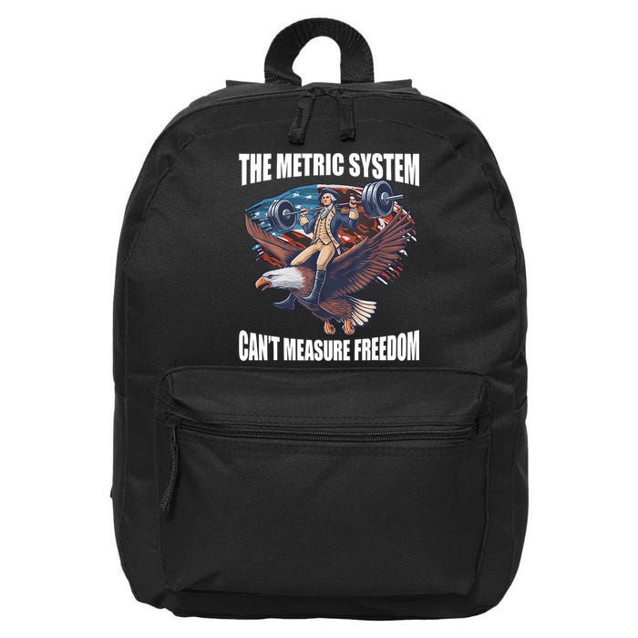 The Metric System CanT Measure Freedom Funny 4th Of July 16 in Basic Backpack