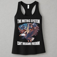 The Metric System CanT Measure Freedom Funny 4th Of July Womens Tank Top