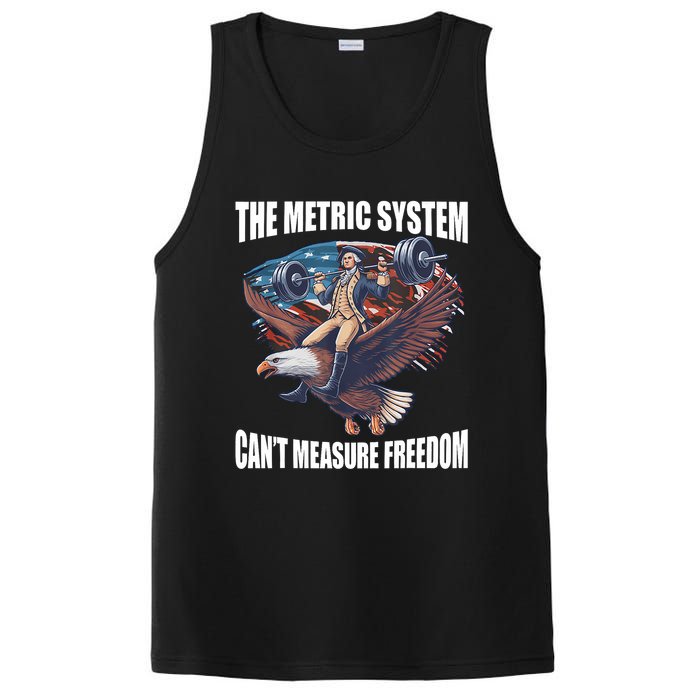 The Metric System CanT Measure Freedom Funny 4th Of July PosiCharge Competitor Tank