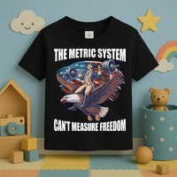 The Metric System CanT Measure Freedom Funny 4th Of July Toddler T-Shirt