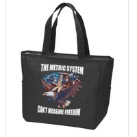 The Metric System CanT Measure Freedom Funny 4th Of July Zip Tote Bag