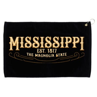 The Magnolia State Mississippi Grommeted Golf Towel