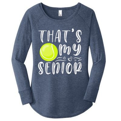 ThatS My Senior Tennis Mom Dad Brother Sister Game Day Women's Perfect Tri Tunic Long Sleeve Shirt