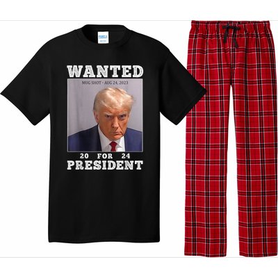 Trump Mug Shot - Donald Trump Mug Shot - Never Surrender Pajama Set