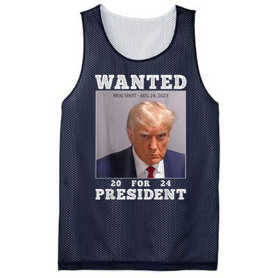 Trump Mug Shot - Donald Trump Mug Shot - Never Surrender Mesh Reversible Basketball Jersey Tank