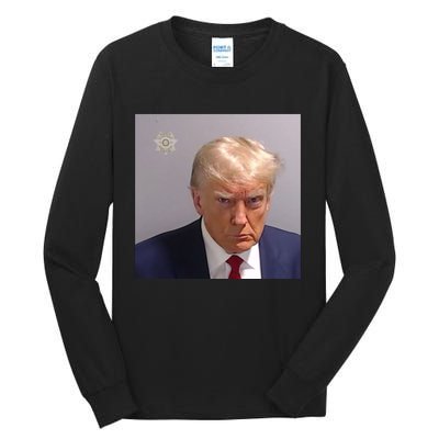 Trump Mug Shot Trump Jail Trump Arrested Tall Long Sleeve T-Shirt