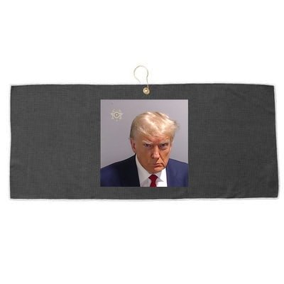 Trump Mug Shot Trump Jail Trump Arrested Large Microfiber Waffle Golf Towel