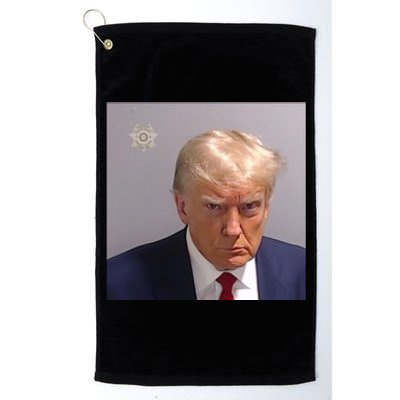 Trump Mug Shot Trump Jail Trump Arrested Platinum Collection Golf Towel