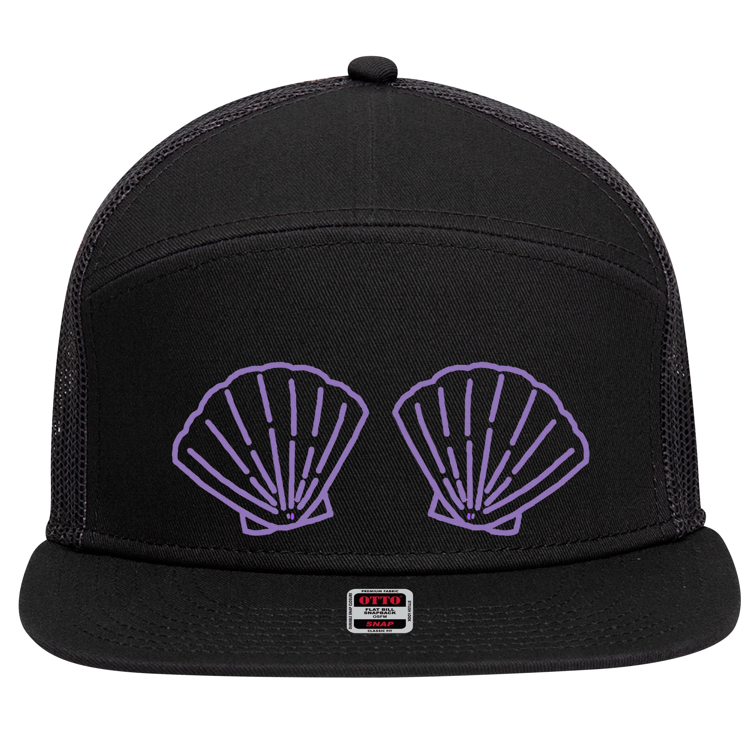 Two Mermaid Shell Bra Mermaid Bra Bikini Costume 7 Panel Mesh Trucker Snapback Hat