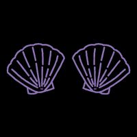 Two Mermaid Shell Bra Mermaid Bra Bikini Costume Cooling Performance Crew T-Shirt
