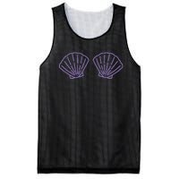 Two Mermaid Shell Bra Mermaid Bra Bikini Costume Mesh Reversible Basketball Jersey Tank