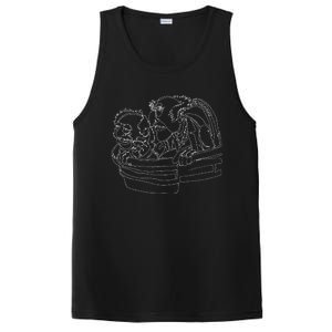 The Muppets Statler And Waldorf Heckling Outline PosiCharge Competitor Tank