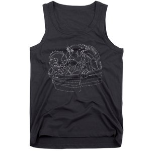 The Muppets Statler And Waldorf Heckling Outline Tank Top