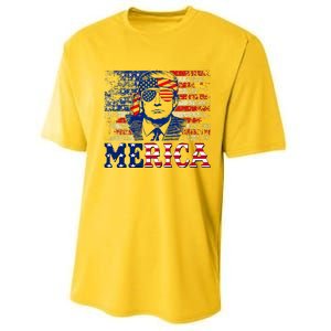 Trump Merica Shirts Fourth 4th Of July Trump Performance Sprint T-Shirt