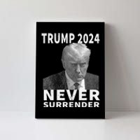 Trump Mug Shot Never Surrender Trump 2024 Pro Trump Canvas