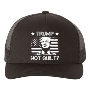 Trump Mug Shot, Trump Not Guilty Pro Trump Supporter Yupoong Adult 5-Panel Trucker Hat