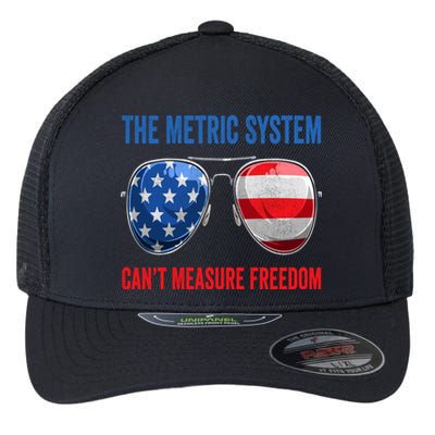 The Metric System Can’t Measure Freedom 4th Of July Flexfit Unipanel Trucker Cap