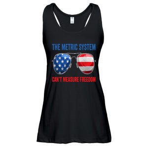 The Metric System Can’t Measure Freedom 4th Of July Ladies Essential Flowy Tank