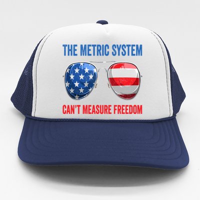 The Metric System Can’t Measure Freedom 4th Of July Trucker Hat