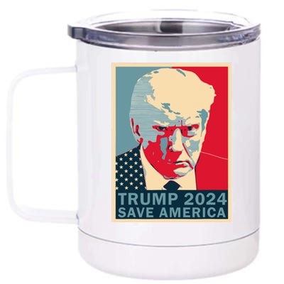 Trump Mug Shot 2024 Save America Trump 12 oz Stainless Steel Tumbler Cup