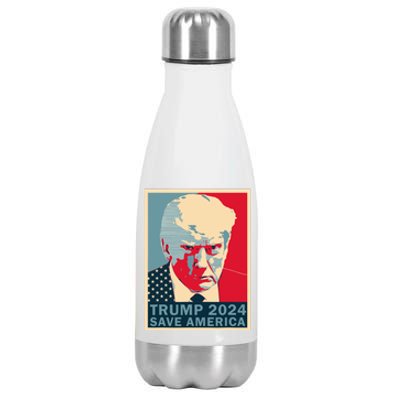 Trump Mug Shot 2024 Save America Trump Stainless Steel Insulated Water Bottle