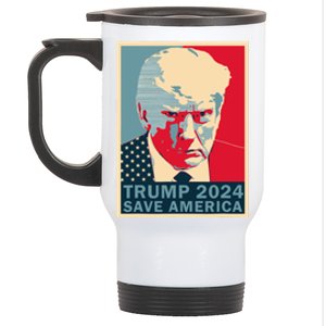 Trump Mug Shot 2024 Save America Trump Stainless Steel Travel Mug