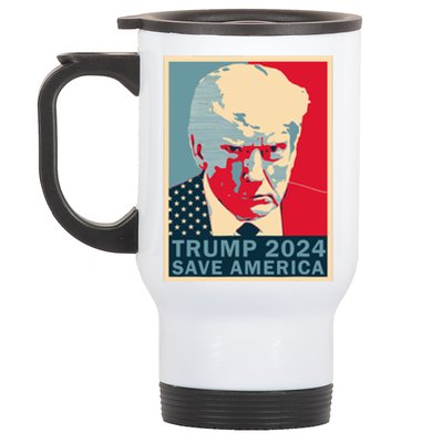 Trump Mug Shot 2024 Save America Trump Stainless Steel Travel Mug