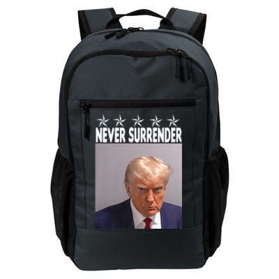 Trump Mug Shot Shirt - Never Surrender -Pro Trump 2024 Daily Commute Backpack