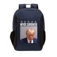 Trump Mug Shot Shirt - Never Surrender -Pro Trump 2024 Vector Backpack