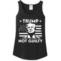 Trump Mug Shot, Trump Not Guilty Pro Trump Supporter Ladies Essential Tank