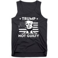 Trump Mug Shot, Trump Not Guilty Pro Trump Supporter Tank Top