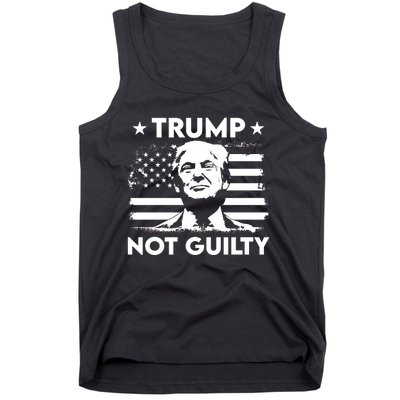 Trump Mug Shot, Trump Not Guilty Pro Trump Supporter Tank Top