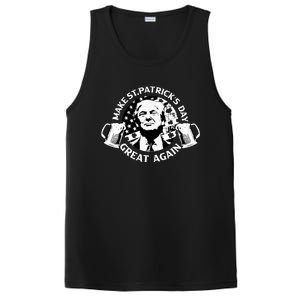 Trump Make St Patricks Day Great Again American Flag Gift PosiCharge Competitor Tank