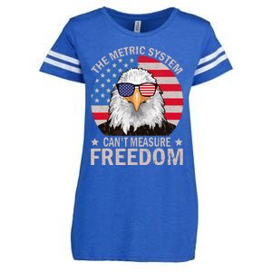 The Metric System CanT Measure Freedom Eagle Enza Ladies Jersey Football T-Shirt