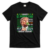Trump Make St Patricks Day Great Again Irish American Flag T-Shirt