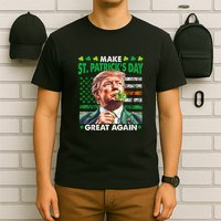 Trump Make St Patricks Day Great Again Irish American Flag T-Shirt