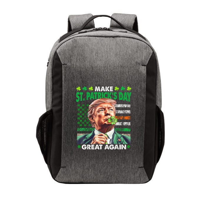Trump Make St Patricks Day Great Again Irish American Flag Vector Backpack