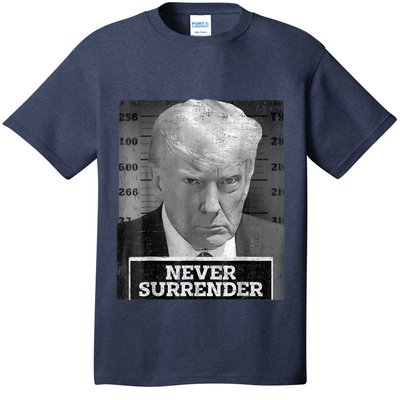 Trump Mug Shot - Donald Trump Mug Shot - Never Surrender T-Shirt