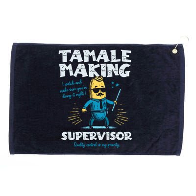 Tamale Making Supervisor Funny Tamales Crew Mexican Food Grommeted Golf Towel