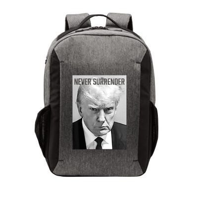 Trump Mug Shot Donald Trump Mug Shot Never Surrender Vector Backpack