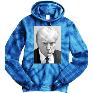 Trump Mug Shot Donald Trump Mug Shot Tie Dye Hoodie