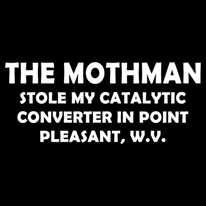 The Mothman Stole My Catalytic Converter Kids T-Shirt