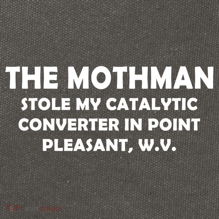 The Mothman Stole My Catalytic Converter Cotton Canvas Backpack